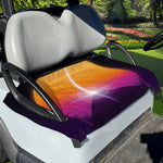 Synthwave Pyramid Print Golf Cart Seat Cover