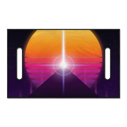 Synthwave Pyramid Print Golf Cart Seat Cover
