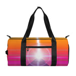 Synthwave Pyramid Print Gym Bag