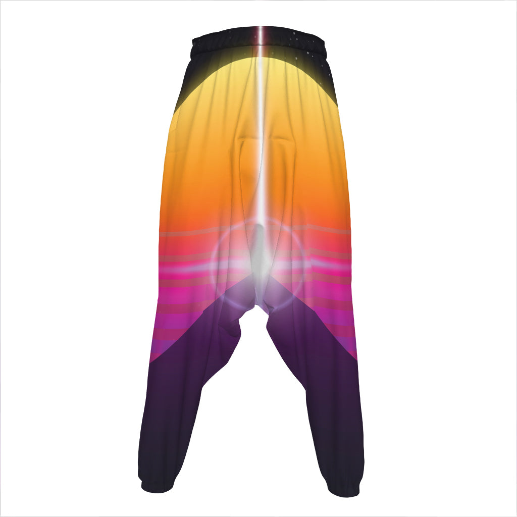 Synthwave Pyramid Print Hammer Pants