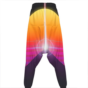 Synthwave Pyramid Print Hammer Pants