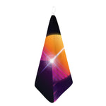 Synthwave Pyramid Print Hand Towel