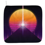 Synthwave Pyramid Print Hand Towel