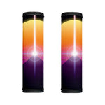 Synthwave Pyramid Print Handle Covers