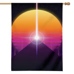 Synthwave Pyramid Print House Flag