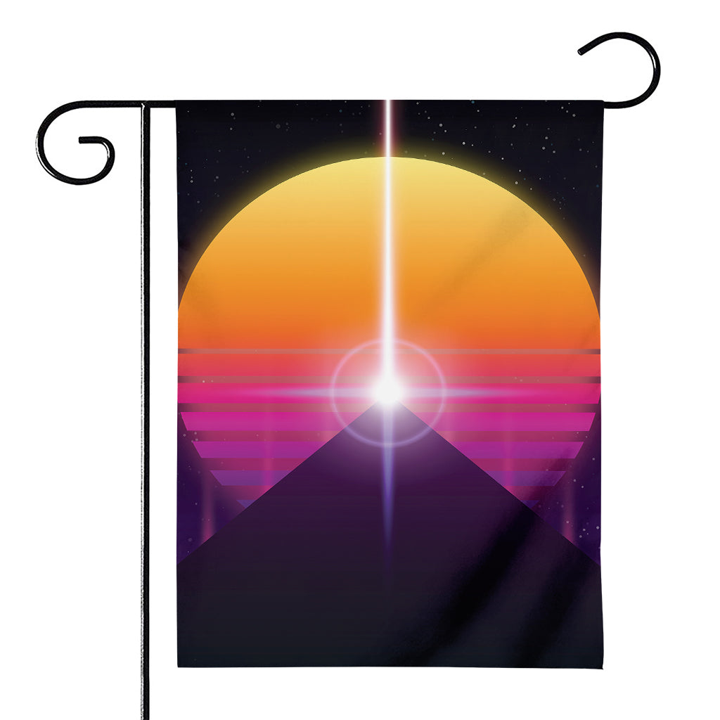 Synthwave Pyramid Print House Flag