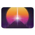 Synthwave Pyramid Print Indoor Door Mat