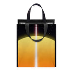 Synthwave Pyramid Print Insulated Lunch Tote