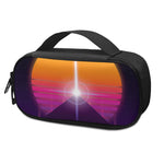 Synthwave Pyramid Print Insulin Cooler Travel Case