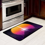 Synthwave Pyramid Print Kitchen Mat