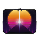 Synthwave Pyramid Print Laptop Sleeve