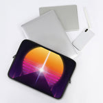 Synthwave Pyramid Print Laptop Sleeve