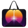 Synthwave Pyramid Print Laptop Sleeve With Handle