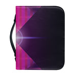 Synthwave Pyramid Print Leather Bible Cover