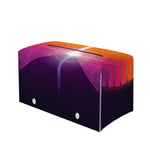 Synthwave Pyramid Print Leather Tissue Box Cover