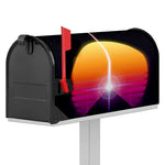 Synthwave Pyramid Print Mailbox Cover