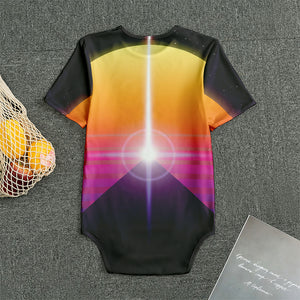 Synthwave Pyramid Print Men's Bodysuit