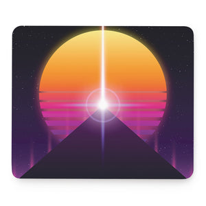 Synthwave Pyramid Print Mouse Pad