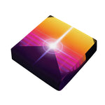 Synthwave Pyramid Print Outdoor Seat Cushion Cover