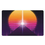 Synthwave Pyramid Print Polyester Doormat