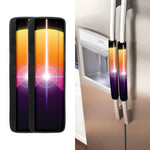 Synthwave Pyramid Print Refrigerator Handle Covers