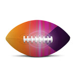 Synthwave Pyramid Print Rugby Ball