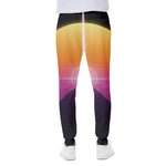 Synthwave Pyramid Print Scuba Joggers