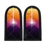 Synthwave Pyramid Print Skillet Handle Cover