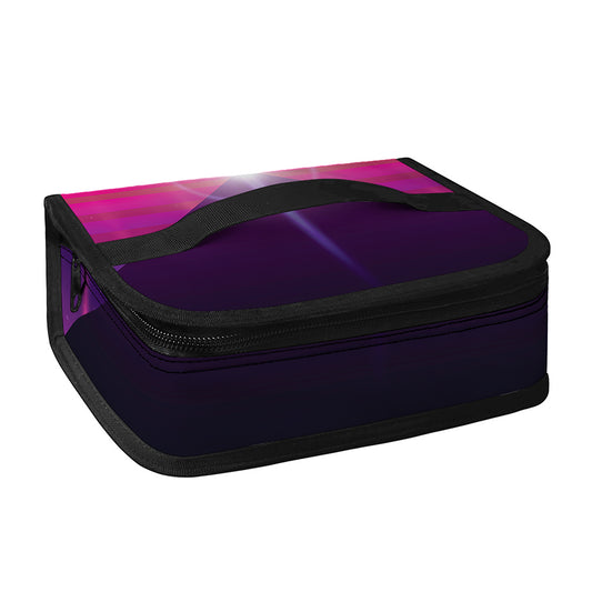 Synthwave Pyramid Print Small Lunch Bag