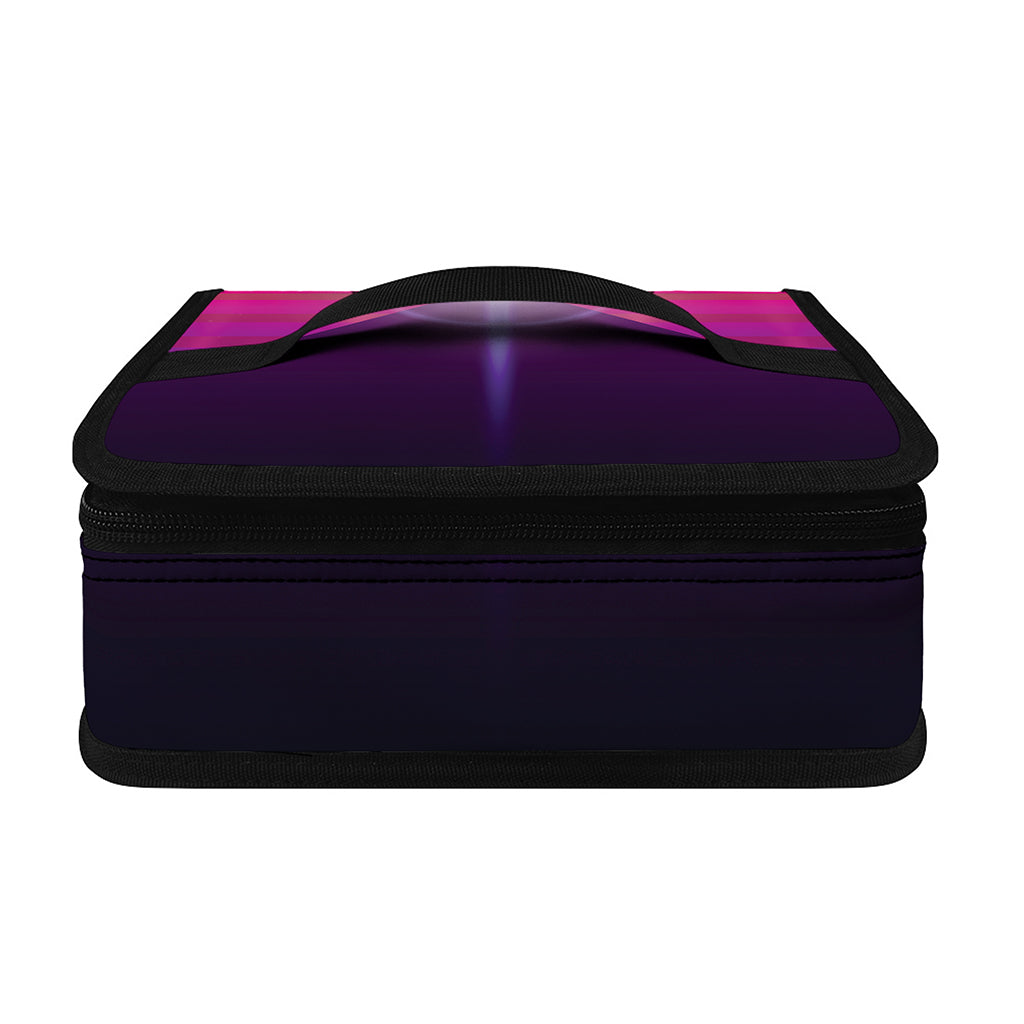 Synthwave Pyramid Print Small Lunch Bag