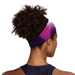 Synthwave Pyramid Print Sports Headband