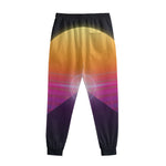 Synthwave Pyramid Print Sweatpants