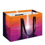 Synthwave Pyramid Print Utility Tote Bag