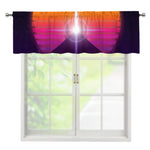 Synthwave Pyramid Print Window Valance