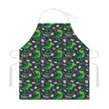T-Rex And Dino Fossil Pattern Print Adjustable Apron