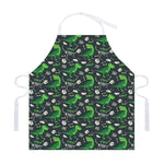 T-Rex And Dino Fossil Pattern Print Adjustable Apron