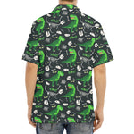 T-Rex And Dino Fossil Pattern Print Aloha Shirt