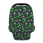 T-Rex And Dino Fossil Pattern Print Baby Seat Cover