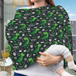 T-Rex And Dino Fossil Pattern Print Baby Seat Cover
