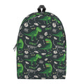 T-Rex And Dino Fossil Pattern Print School Backpack