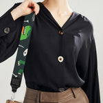 T-Rex And Dino Fossil Pattern Print Bag Strap