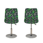 T-Rex And Dino Fossil Pattern Print Bar Stool Covers