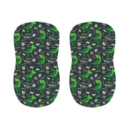 T-Rex And Dino Fossil Pattern Print Bar Stool Covers