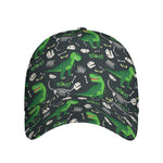T-Rex And Dino Fossil Pattern Print Baseball Cap
