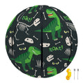 T-Rex And Dino Fossil Pattern Print Basketball