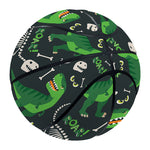T-Rex And Dino Fossil Pattern Print Basketball