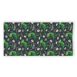 T-Rex And Dino Fossil Pattern Print Beach Towel