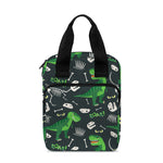 T-Rex And Dino Fossil Pattern Print Bible Tote Bag