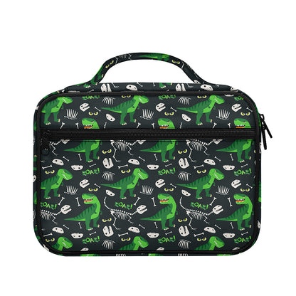 T-Rex And Dino Fossil Pattern Print Briefcase Bible Bag