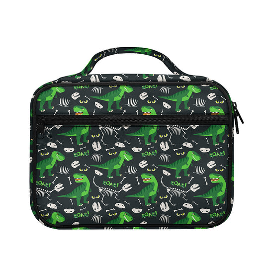 T-Rex And Dino Fossil Pattern Print Briefcase Bible Bag